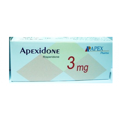 Apexidone 3 mg ( Risperidone ) 30 film-coated tablets